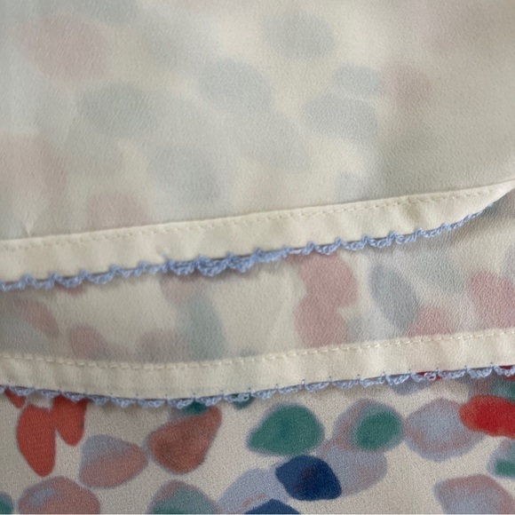 Maeve Anthropologie Watercolor Dot Shift lined Dress XS - Picture 10 of 11